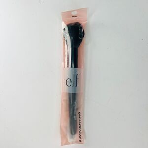 Elf Highlighting MakeUp Brush Black Precision Cheekbones Brow Sealed New